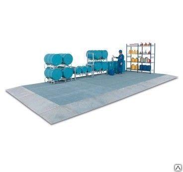 Сточный настил BZ 5.  5 с поддоном 20 л,  500 х 500 х 125 мм